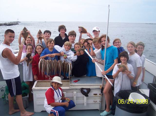 Flounder fishing in June 2008